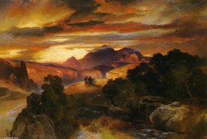 Sunset — Thomas Moran
