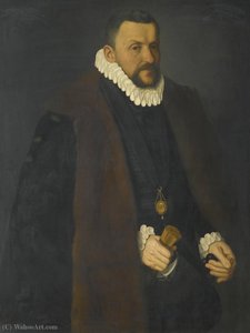 Portrait of a Nobleman wearing a Salvator Mundi medallion