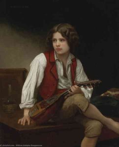 L'italien À La Mandoline — William-adolphe Bouguereau