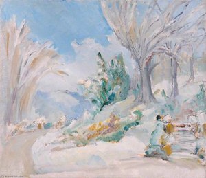 Snow Scene, Gregynog — Margaret Sidney Davies