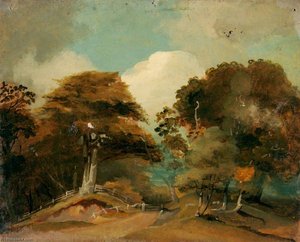 Wooded Landscape (recto) — Joseph Clover