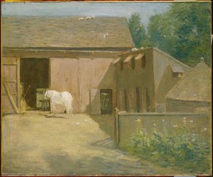 New England Barnyard — Julian Alden Weir