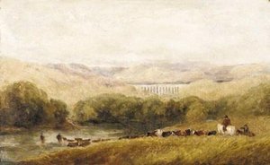 Watering The Herd, North Wales — David Cox