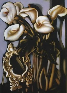 Still Life With Arums And Mirror — Tamara De Lempicka