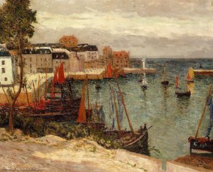 The Port Of Sauzon — Maxime Emile Louis Maufra