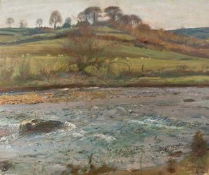 Brightworthy Ford, Withypool, Exmoor - — Sir Alfred James Munnings