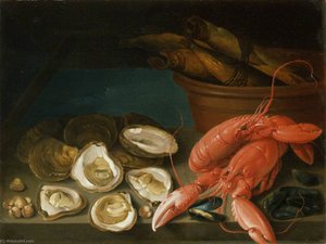 Still Life of Lobsters, etc