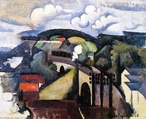 The Meulan Viaduct — Roger De La Fresnaye