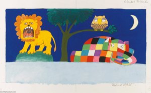 Two Illustrations From Elmer's Friends , Comprising — David Mckee