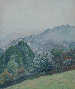 Kingswear Through The Mist — Lucien Pissarro