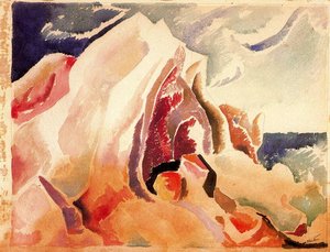 Abstract Rock By The Sea — Thomas Hart Benton, Regionalism