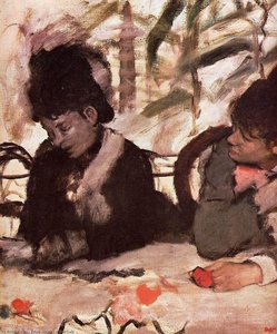 At The Cafe — Edgar Degas, Impressionism