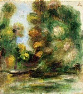 Banks Of The River — Pierre-auguste Renoir, Impressionism