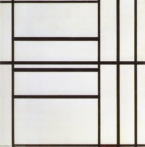 Composition No. 1 With Grey And Red 1938 / Composition With Red 1939 — Piet Mondrijan, Neoplasticism
