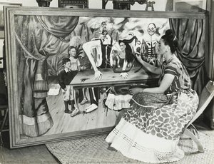 Frida Kahlo painting The Wounded Table