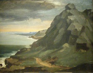 The Rock Of Castel Vendon — Jean-françois Millet