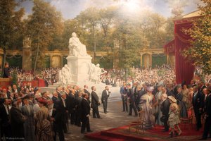 V. Werner Enthuellung Richard-wagner-denkmal Tiergarten Anagoria — Anton Von Werner