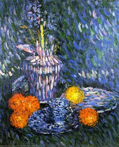 Naturaleza Muerta Con Jacinto Y Naranjas — Alexej Von Jawlensky