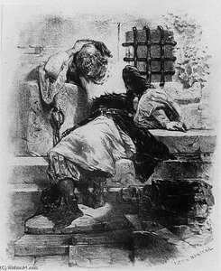 The Man In The Iron Mask In His Prison