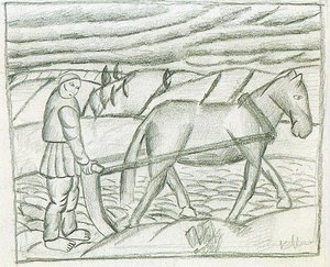 Plowman — Kazimir Malevich, Primitivism