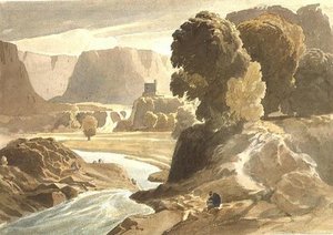 Mountainous Landscape With A Castle