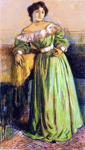 Musician (laure Flé) — Theo Van Rysselberghe