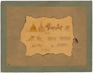 Facsimile Of A Cheyenne Robe — George Catlin