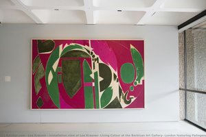 Installation View Of Lee Krasner: Living Colour At The Barbican Art Gallery, London Featuring Palingenesis, 1971 — Lee Krasner