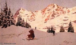 Snowscene at Wengen