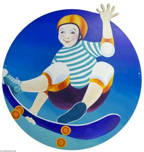 Boy On A Skateboard — Meg Surrey