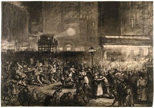 Election Night Times Square — George Wesley Bellows