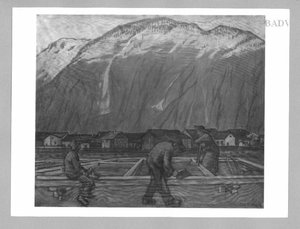 Carpenters Working In A Mountain Village — Альбин Эггер-лиенц