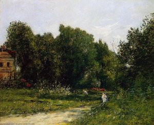 Park Cordieres A Trouville — Eugène Louis Boudin, Impressionism
