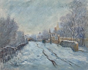 Effet De Neige; Argenteuil - Claude Monet — Claude Monet, Impressionism