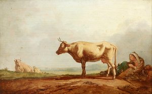 Cows At Pasture — Якоб Ван Стрий
