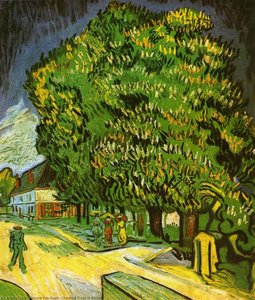 Chestnut Trees In Bloom — Vincent Willem Van Gogh, Post-impressionism
