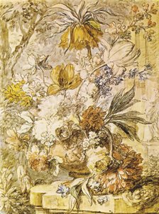 Vase With Flowers — Jan Van Huysum, Rococo