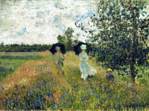 Promenade Near Argenteuil — Claude Monet, Impressionism