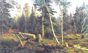 Cutting Of Wood — Ivan Ivanovich Shishkin, Russian Landscape