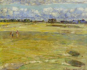 On The Links — Frederick Childe Hassam