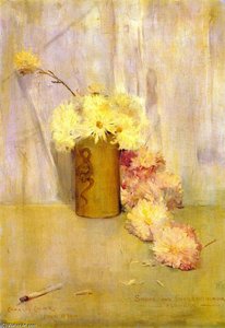 Flor y crisantemo fumado