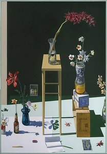 Dutch Still Life With Orchids, Postcard View Of Paris, And Death Of Marat — Paul Wonner