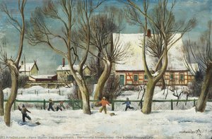 Dorfstraße Ahrenshoop (the School House) — Hans Müller Von Bulgenbach