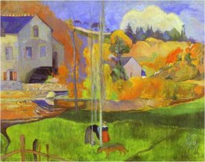 El Paisaje De Bretaña. El Molí David — Eugène Henri Paul Gauguin, Post-impressionism