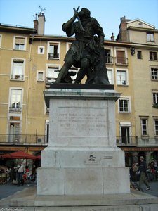 Photo Of The Statue Of Pierre Terrail Seigneur De Bayard In The Place St-andre In Grenoble