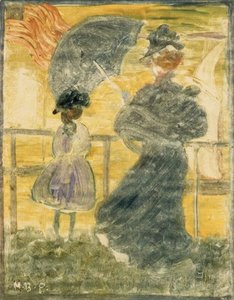 On Deck, Boston — Maurice Brazil Prendergast, Post-impressionism