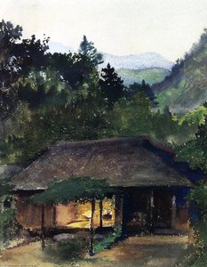 Evening Study (also Known As Priest's House, Nikko, Japan) — John La Farge