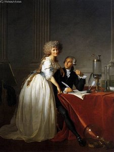 Portrait Of Antoine Laurent And Marie Anne Lavoisier — Jacques-louis David
