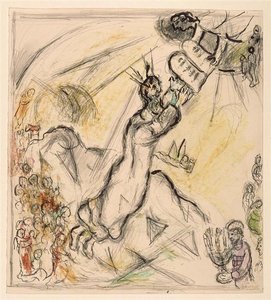 Moses Erhält Die Tafeln Des Bundes — Marc Chagall