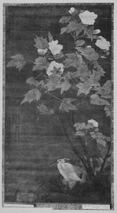 Hibiscus And Egret — Jiang Tingxi